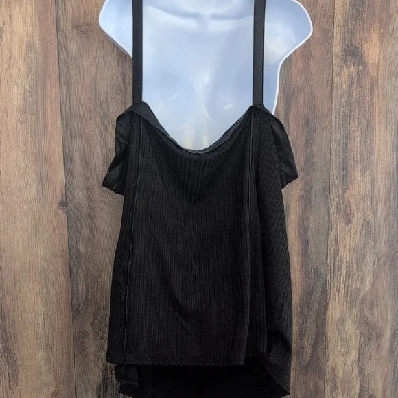 Nextmia Black Lace-Up Camisole Tank Top 22               -c148 - Picture 4 of 7